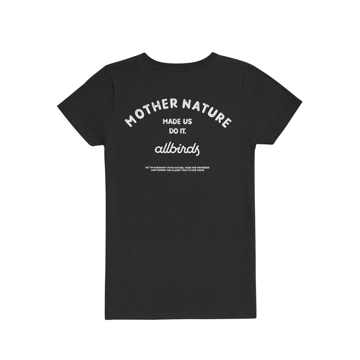 Women's Recycled Tee - Mother Nature - Natural Black