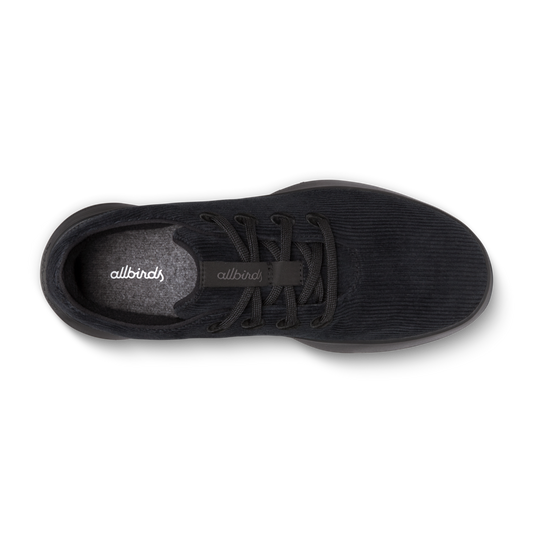 Women's Runner Go - Corduroy - Natural Black (Dark Grey Sole)