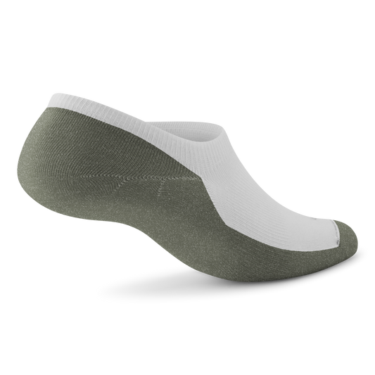 Anytime No Show Sock - Blizzard/Thunder Green
