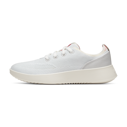 Women's Tree Runner Go - Blizzard/Vivid Red (Natural White Sole)
