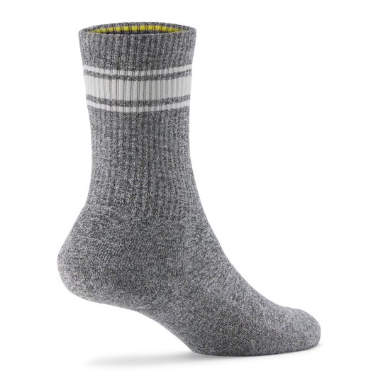 Anytime Crew Sock - Natural Grey Heather/Light Grey
