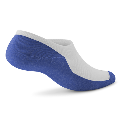 Anytime No Show Sock - Blizzard/Royal Blue