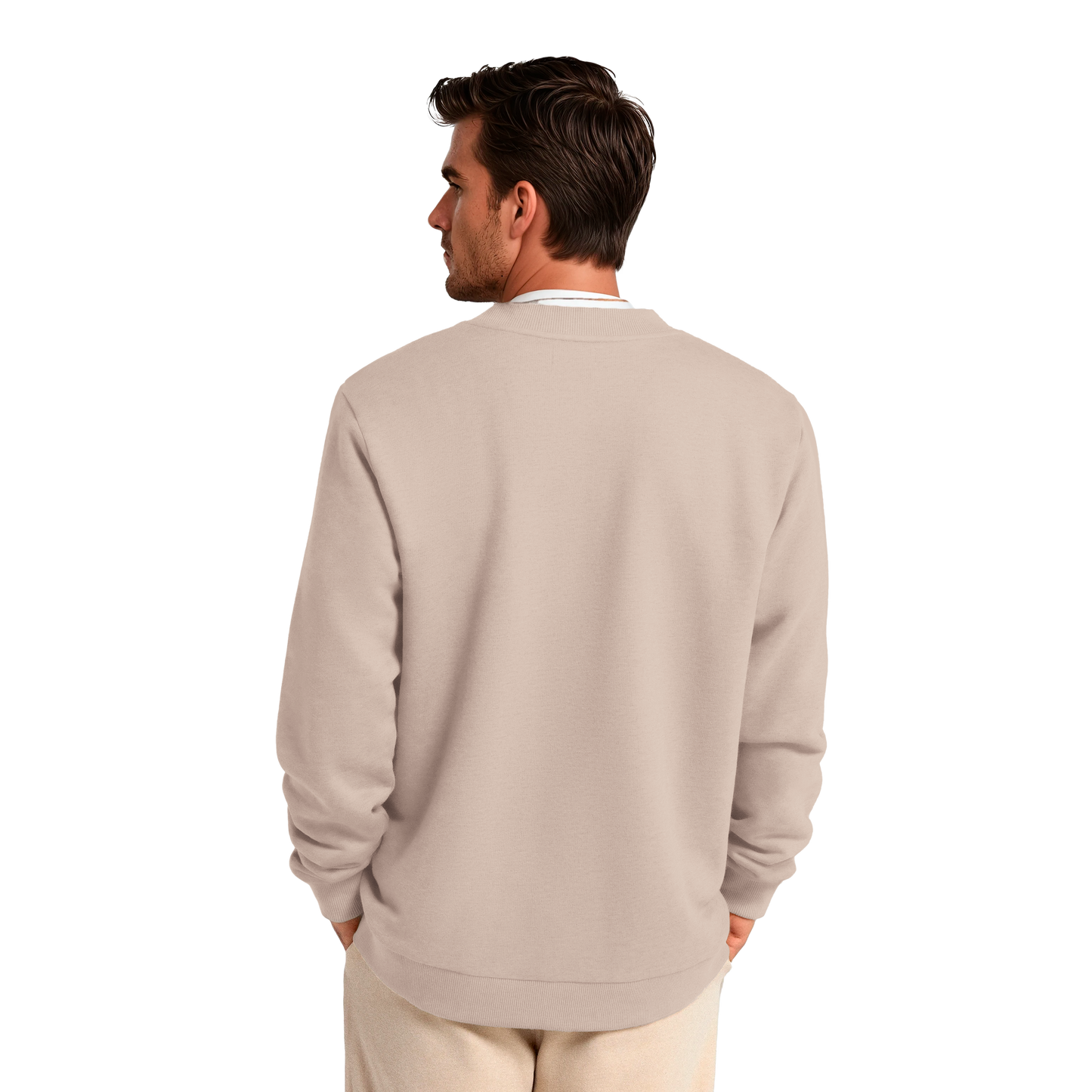 Men's Merino Blend Sweatshirt - Mushroom