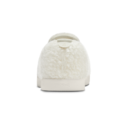 Smallbirds Wool Loungers - Big Kids - Natural White Fluffs (Natural White Sole)