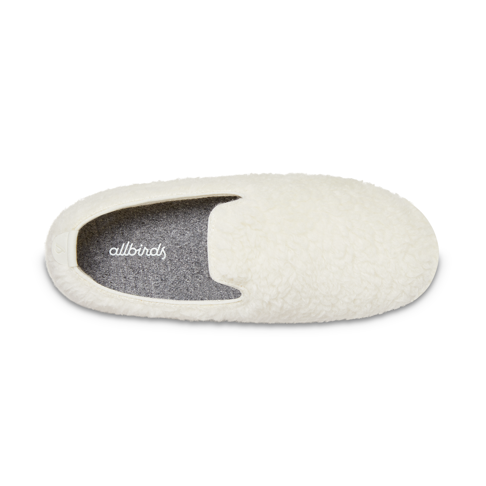 Smallbirds Wool Loungers - Big Kids - Natural White Fluffs (Natural White Sole)